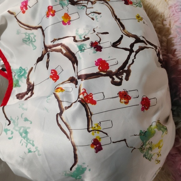 DSW Designer Vintage Satin Large Tote Shopper Bag Like New - Picture 8 of 15